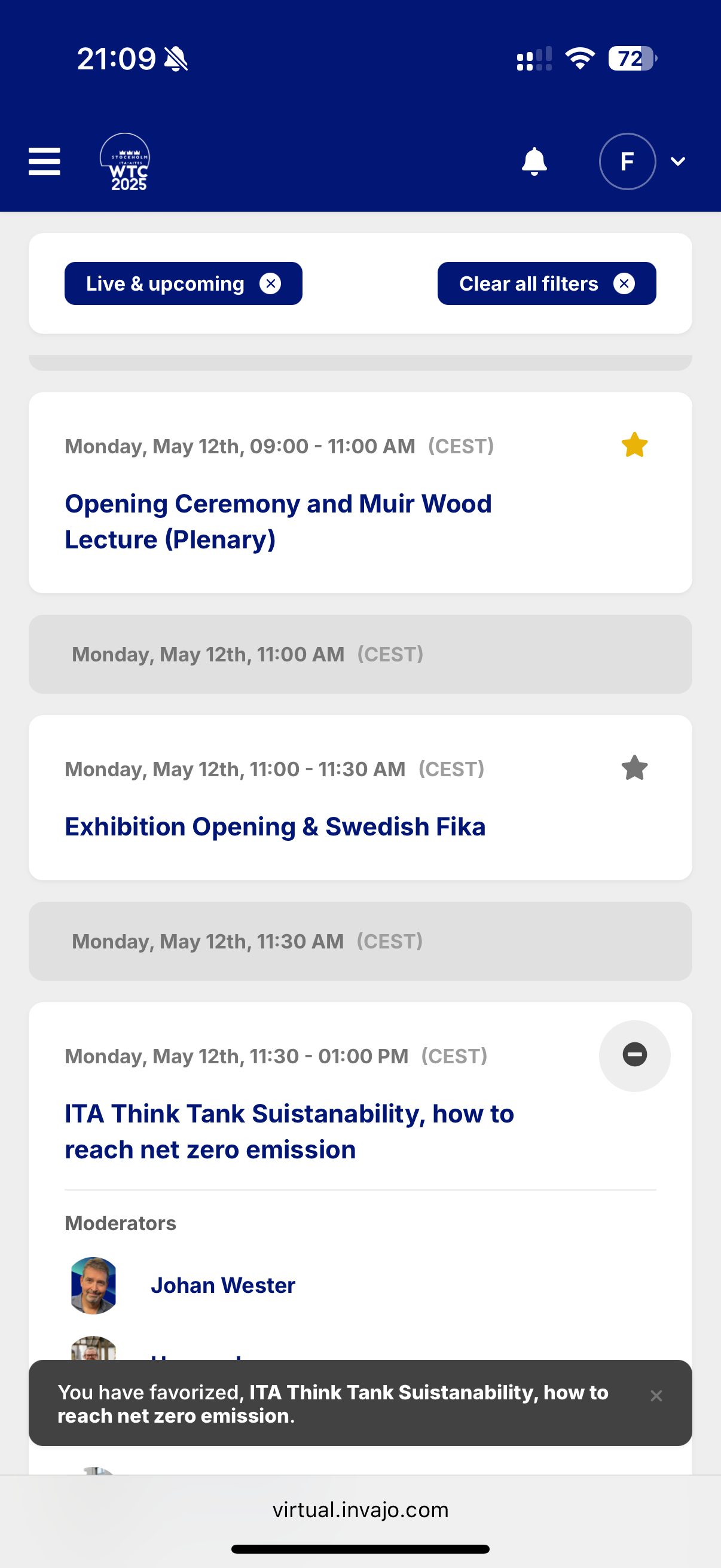 Invajo Congress App Schedule Invajo Congress App Schedule