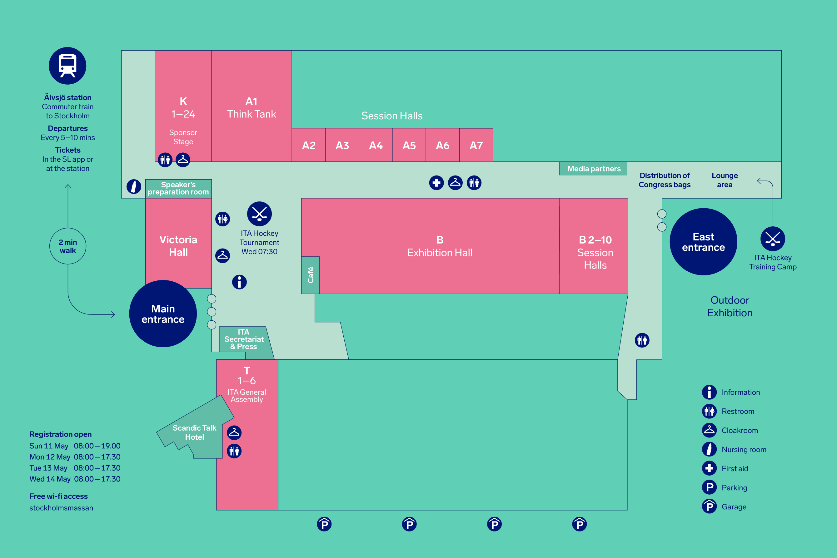 WTC venue map
